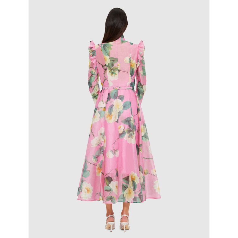 LEO LIN Katrina Butterfly Sleeve Midi Dress image number 1
